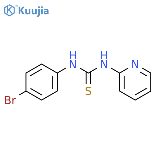 THIOUREA, N-(4-BROMOPHENYL)-N'-2-PYRIDINYL- structure