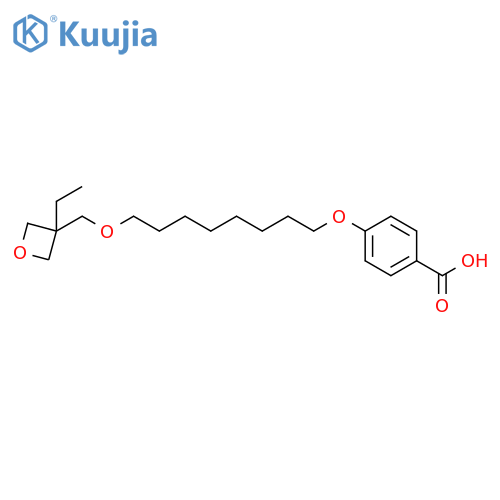 BENZOIC ACID, 4-[[8-[(3-ETHYL-3-OXETANYL)METHOXY]OCTYL]OXY]- structure