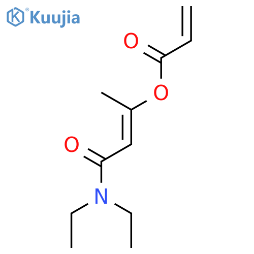 2-PROPENOIC ACID, 3-(DIETHYLAMINO)-1-METHYL-3-OXO-1-PROPENYL ESTER structure