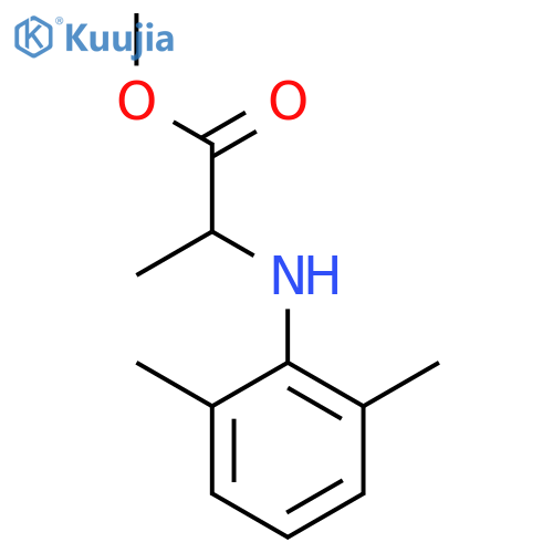 L-Alanine, N-(2,6-dimethylphenyl)-, methyl ester structure