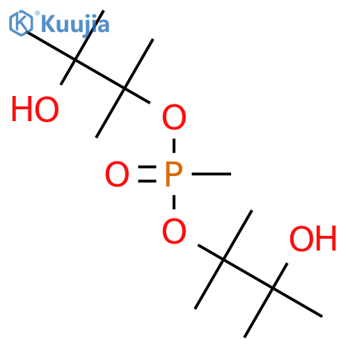 Phosphonic acid, methyl-, bis(2-hydroxy-1,1,2-trimethylpropyl) ester structure