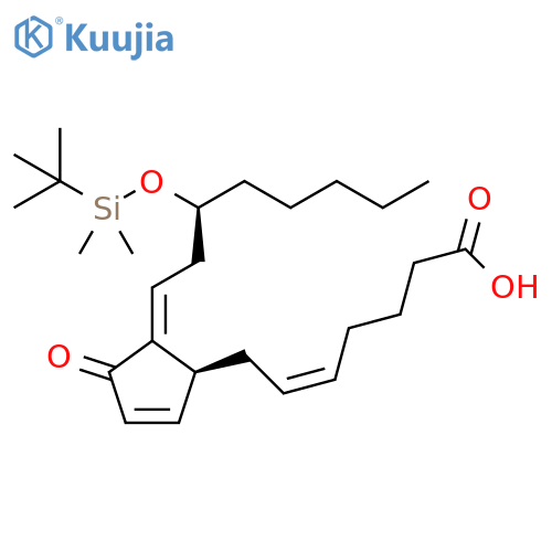 (5Z,12E,15S)-15-[[(1,1-Dimethylethyl)dimethylsilyl]oxy]-11-oxoprosta-5,9,12-trien-1-oic acid structure