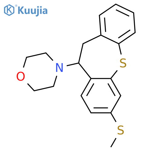 Morpholine, 4-[10,11-dihydro-7-(methylthio)dibenzo[b,f]thiepin-10-yl]- structure
