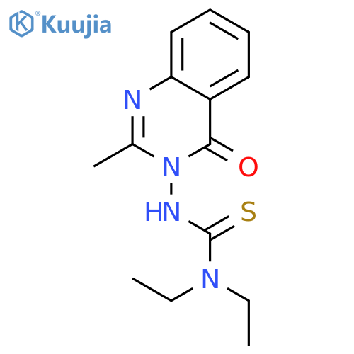 THIOUREA, N,N-DIETHYL-N'-(2-METHYL-4-OXO-3(4H)-QUINAZOLINYL)- structure