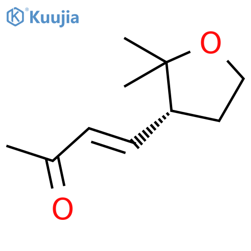 3-BUTEN-2-ONE, 4-[(3R)-TETRAHYDRO-2,2-DIMETHYL-3-FURANYL]-, (3E)- structure