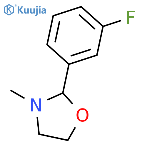 2-(3-fluorophenyl)-3-methyl-1,3-oxazolidine structure