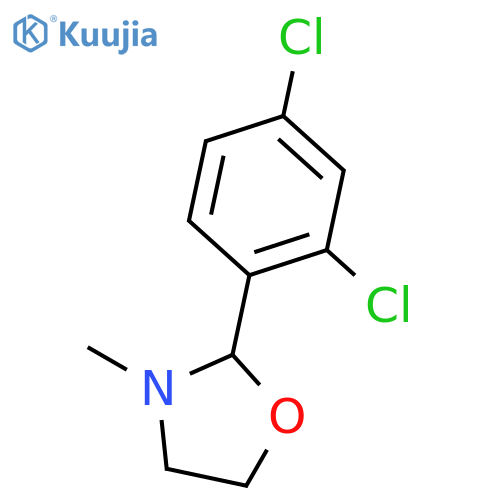 2-(2,4-dichlorophenyl)-3-methyl-1,3-oxazolidine structure
