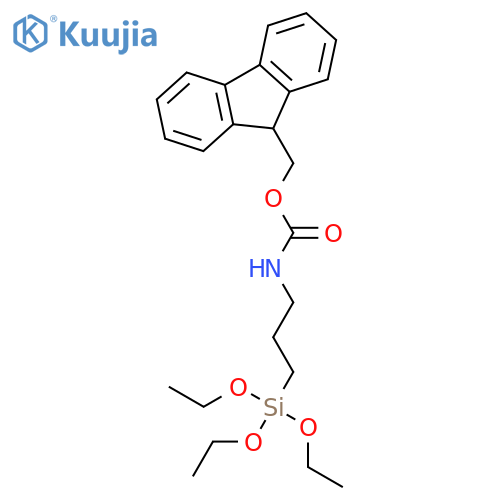 CARBAMIC ACID, [3-(TRIETHOXYSILYL)PROPYL]-, 9H-FLUOREN-9-YLMETHYL ESTER structure
