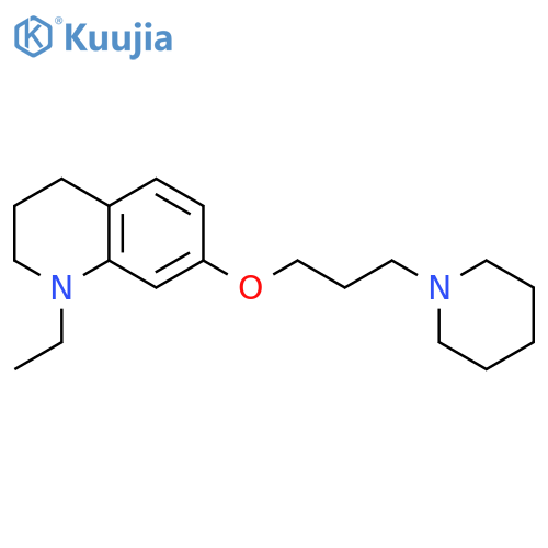 Quinoline, 1-ethyl-1,2,3,4-tetrahydro-7-[3-(1-piperidinyl)propoxy]- structure