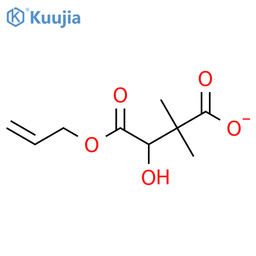 Butanedioic acid, 3-hydroxy-2,2-dimethyl-, 4-(2-propenyl) ester structure