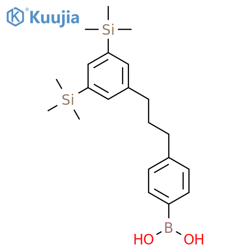 BORONIC ACID, [4-[3-[3,5-BIS(TRIMETHYLSILYL)PHENYL]PROPYL]PHENYL]- structure