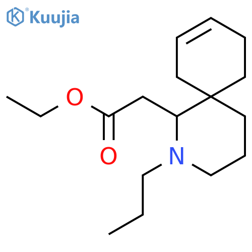 2-Azaspiro[5.5]undec-8-ene-1-acetic acid, 2-propyl-, ethyl ester structure