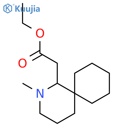 2-Azaspiro[5.5]undecane-1-acetic acid, 2-methyl-, ethyl ester structure