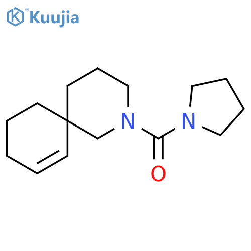 2-AZASPIRO[5.5]UNDEC-7-ENE, 2-(1-PYRROLIDINYLCARBONYL)- structure