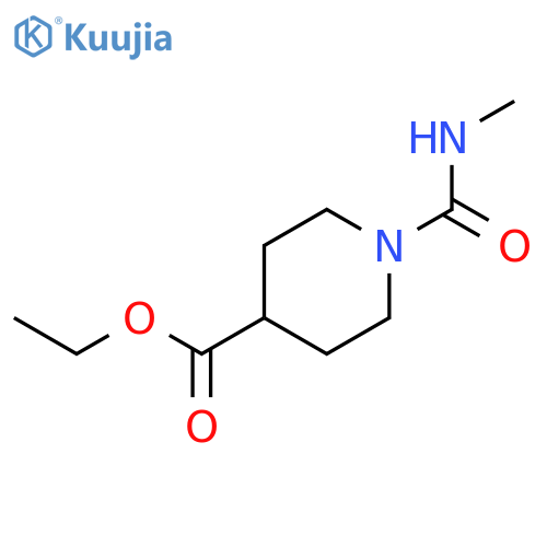 4-Piperidinecarboxylic acid, 1-[(methylamino)carbonyl]-, ethyl ester structure