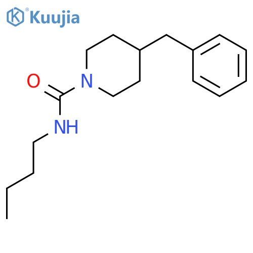 1-Piperidinecarboxamide, N-butyl-4-(phenylmethyl)- structure