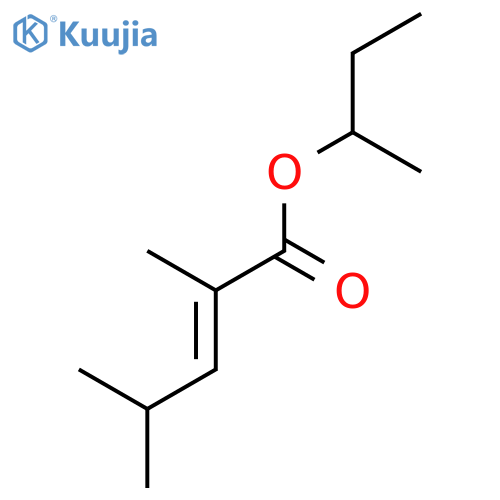2-PENTENOIC ACID, 2,4-DIMETHYL-, 1-METHYLPROPYL ESTER, (2E)- structure