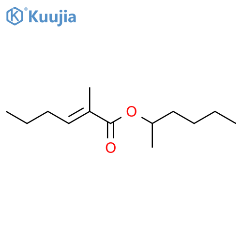 2-HEXENOIC ACID, 2-METHYL-, 1-METHYLPENTYL ESTER, (2E)- structure