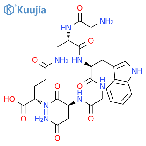 L-GLUTAMINE, GLYCYL-L-ALANYL-L-TRYPTOPHYLGLYCYL-L-ASPARAGINYL- structure