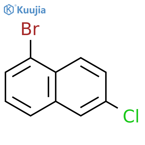 1-Bromo-6-chloronaphthalene structure