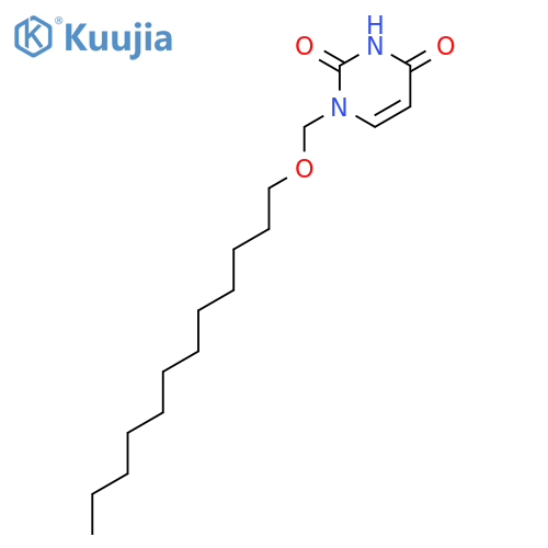 2,4(1H,3H)-Pyrimidinedione, 1-[(dodecyloxy)methyl]- structure