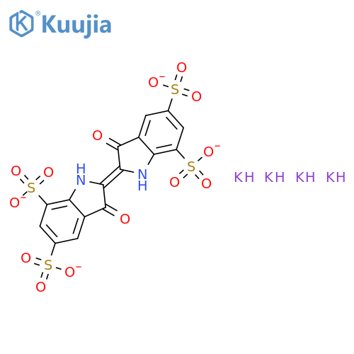 Indigotetrasulfonate tetrapotassiumsalt structure