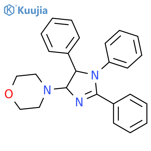 MORPHOLINE, 4-(4,5-DIHYDRO-1,2,5-TRIPHENYL-1H-IMIDAZOL-4-YL)- structure