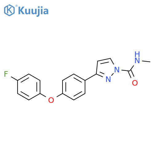 1H-Pyrazole-1-carboxamide, 3-[4-(4-fluorophenoxy)phenyl]-N-methyl- structure