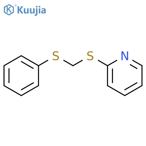 PYRIDINE, 2-[[(PHENYLTHIO)METHYL]THIO]- structure