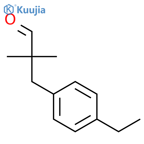 3-(4-Ethylphenyl)-2,2-dimethylpropanal structure