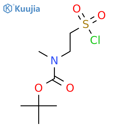 Carbamic acid, [2-(chlorosulfonyl)ethyl]methyl-, 1,1-dimethylethyl ester structure