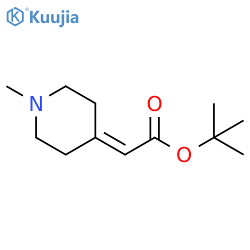 tert-butyl 2-(1-methylpiperidin-4-ylidene)acetate structure