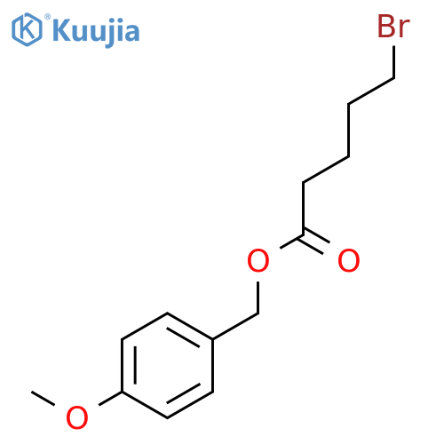 Pentanoic acid, 5-bromo-, (4-methoxyphenyl)methyl ester structure