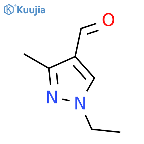 1-Ethyl-3-methyl-1H-pyrazole-4-carbaldehyde structure