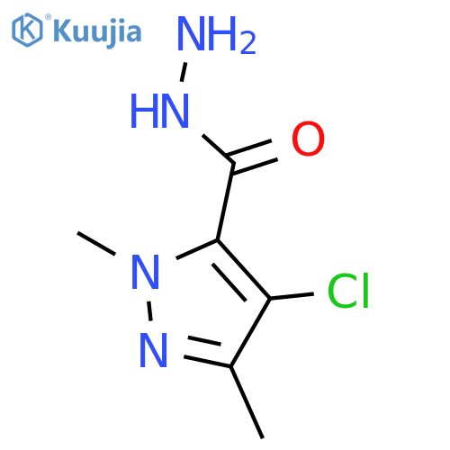 4-Chloro-1,3-dimethyl-1H-pyrazole-5-carbohydrazide structure