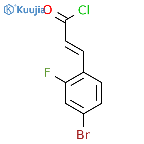 (e)-3-(4-bromo-2-fluorophenyl)acryloylchloride structure