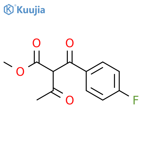 2-(4-fluoro-benzoyl)-3-oxo-butyric Acid Methyl Ester structure