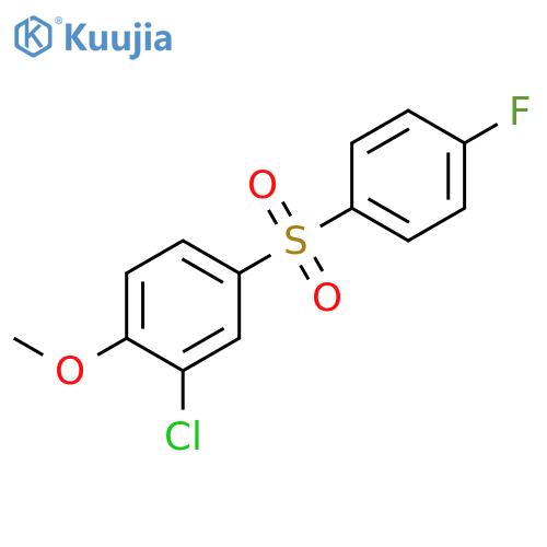 BENZENE, 2-CHLORO-4-[(4-FLUOROPHENYL)SULFONYL]-1-METHOXY- structure