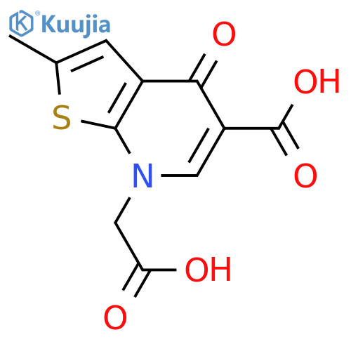 7-(carboxymethyl)-2-methyl-4-oxothieno[2,3-b]pyridine-5-carboxylic Acid structure