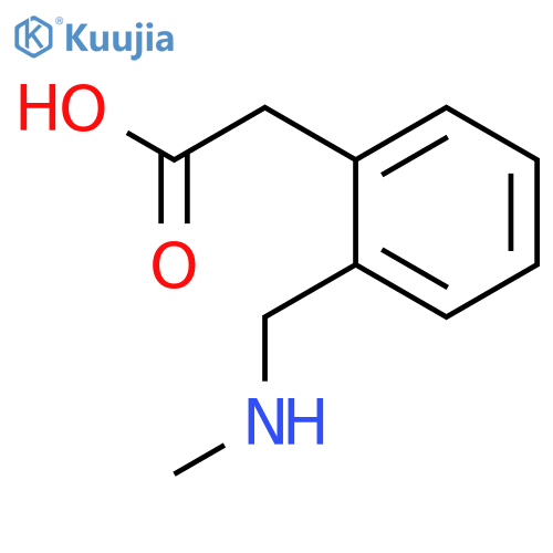 Benzeneacetic acid, 2-[(methylamino)methyl]- structure