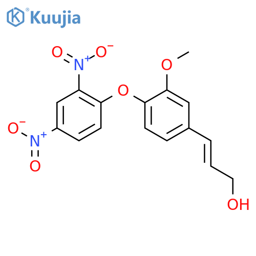2-PROPEN-1-OL, 3-[4-(2,4-DINITROPHENOXY)-3-METHOXYPHENYL]-, (E)- structure