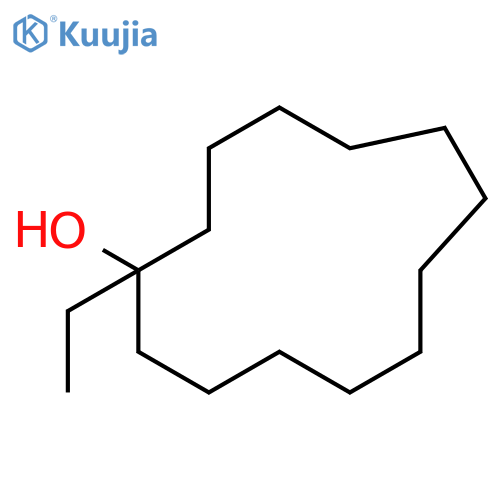 CYCLOTRIDECANOL, 1-ETHYL- structure