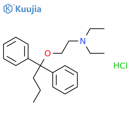 ETHANAMINE, 2-(1,1-DIPHENYLBUTOXY)-N,N-DIETHYL-, HYDROCHLORIDE structure