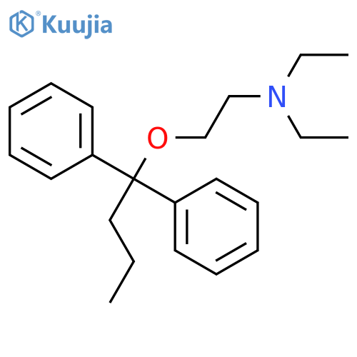 Ethanamine, 2-(1,1-diphenylbutoxy)-N,N-diethyl- structure