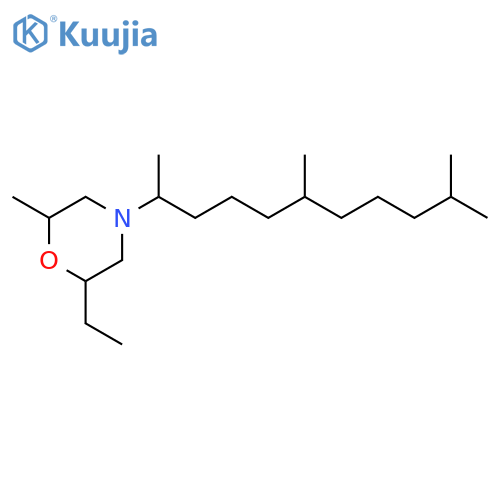 Morpholine, 2-ethyl-6-methyl-4-(1,5,9-trimethyldecyl)- structure