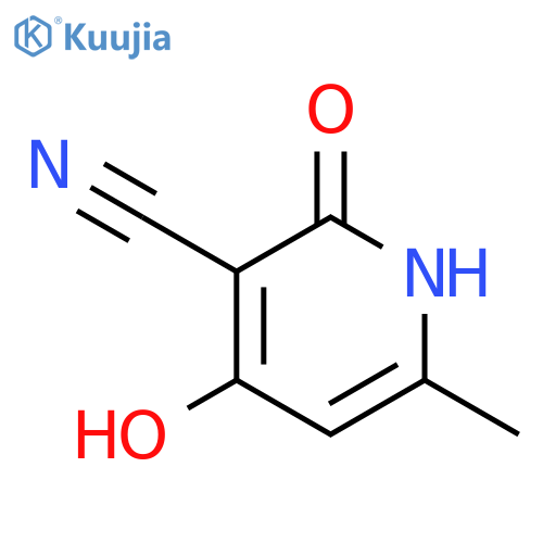 4-hydroxy-6-methyl-2-oxo-1,2-dihydropyridine-3-carbonitrile structure