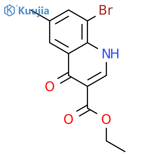 Ethyl 8-bromo-6-methyl-4-oxo-1h-quinoline-3-carboxylate structure