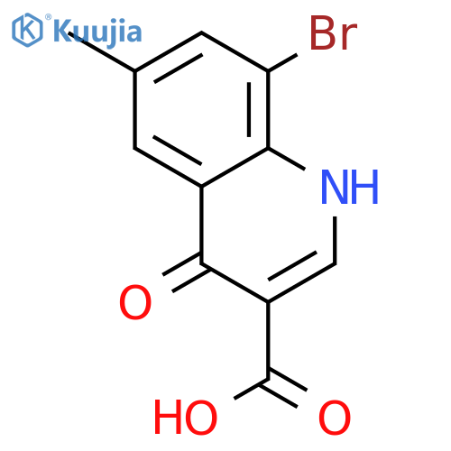 8-bromo-6-methyl-4-oxo-1h-quinoline-3-carboxylic Acid structure