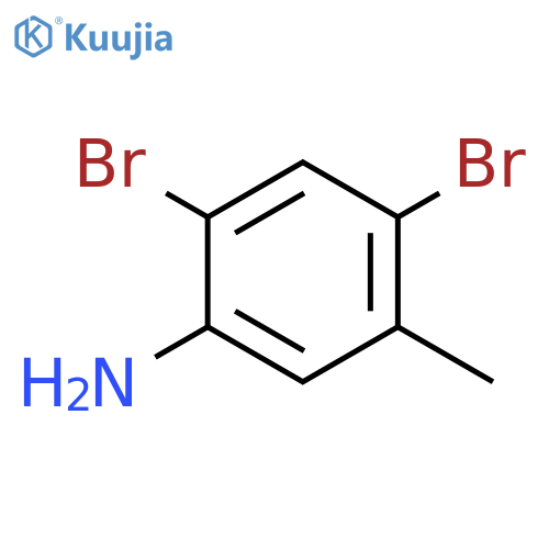 2,4-dibromo-5-methylaniline structure