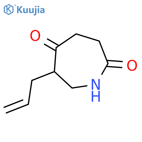 1H-Azepine-2,5-dione, tetrahydro-6-(2-propenyl)- structure